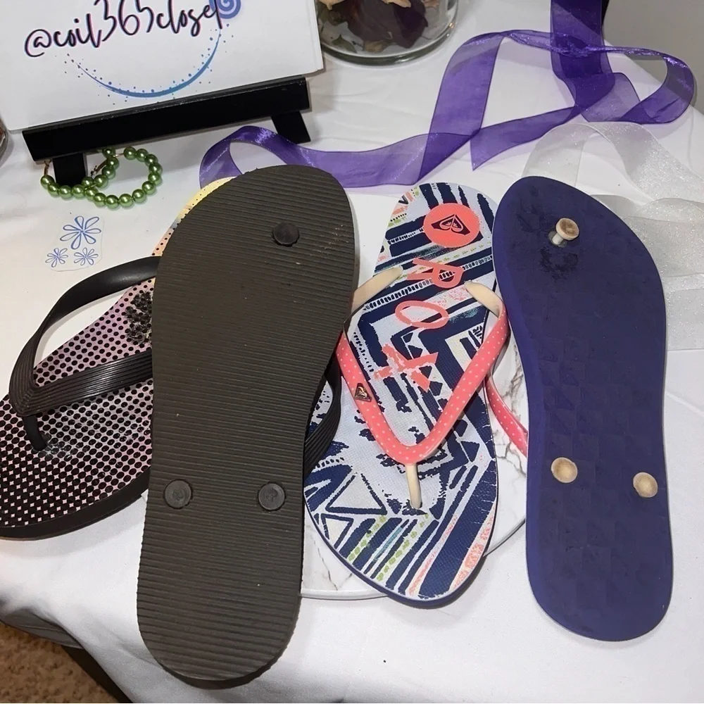 Roxy Flip Flop Thong Sandals Size 10